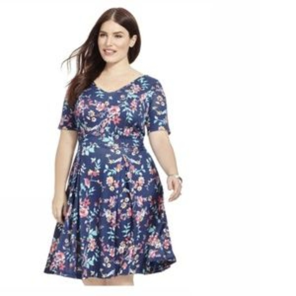 Fit & Flare Floral Dress by Poppy & Bloom - Sz16